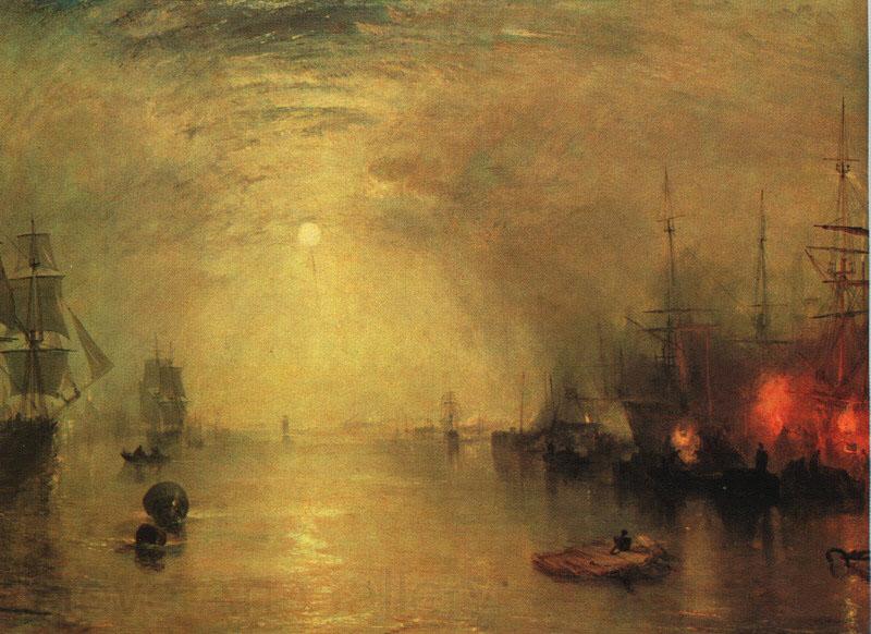 Joseph Mallord William Turner Keelman Heaving in Coals by Night Norge oil painting art